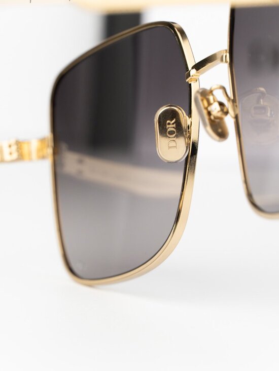 Dior Women Sunglasses Gold Grey Gradient Square DIORCANNAGE S1U B0A1 BRAND NEW main image 5